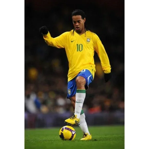 Ronaldinho Nike Brazil 2008 Soccer Jersey Shirt BNWT M SKU# 258949-703